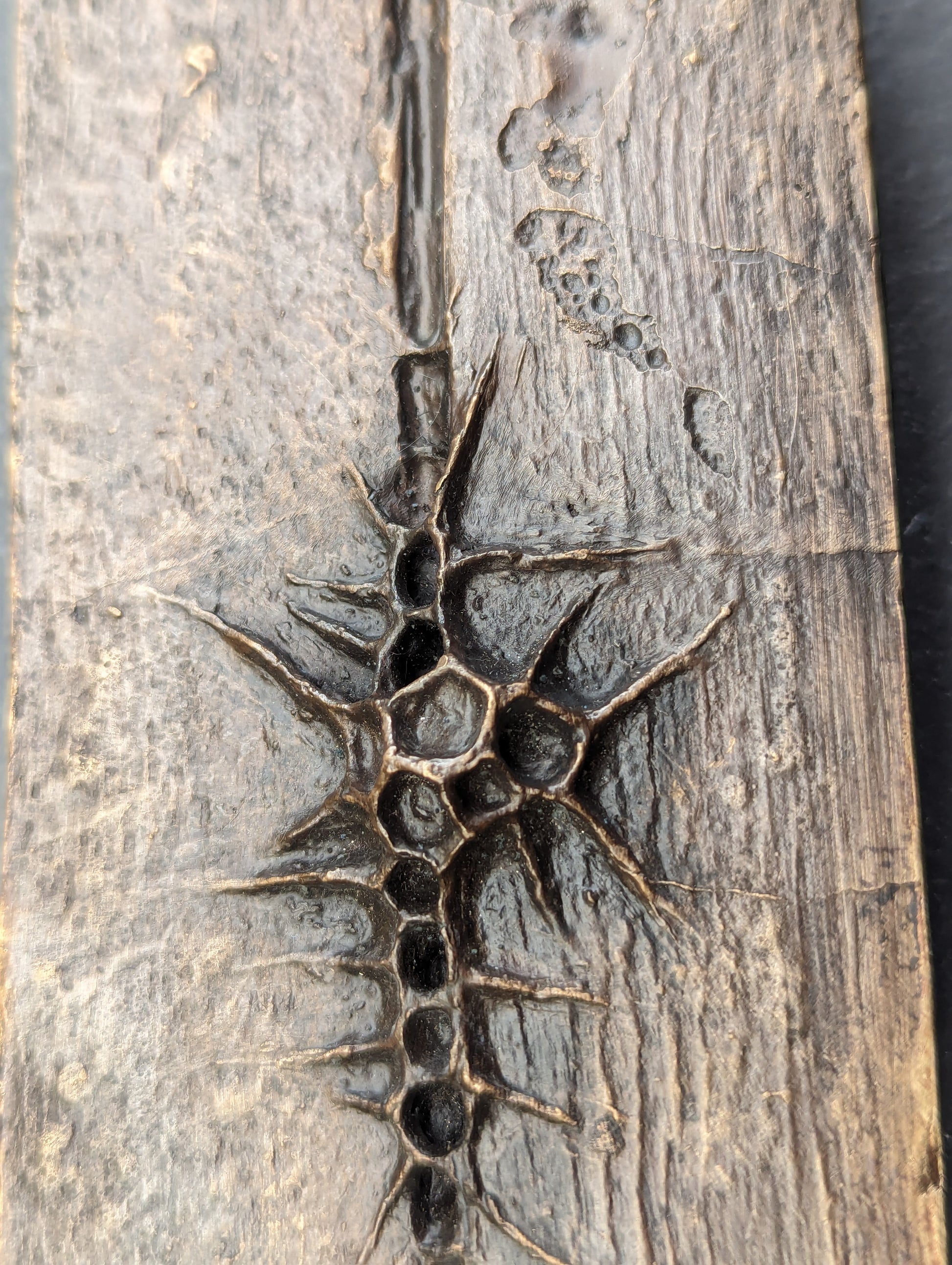 10 years. Bronze.-sculpture (wall)-Beca Beeby