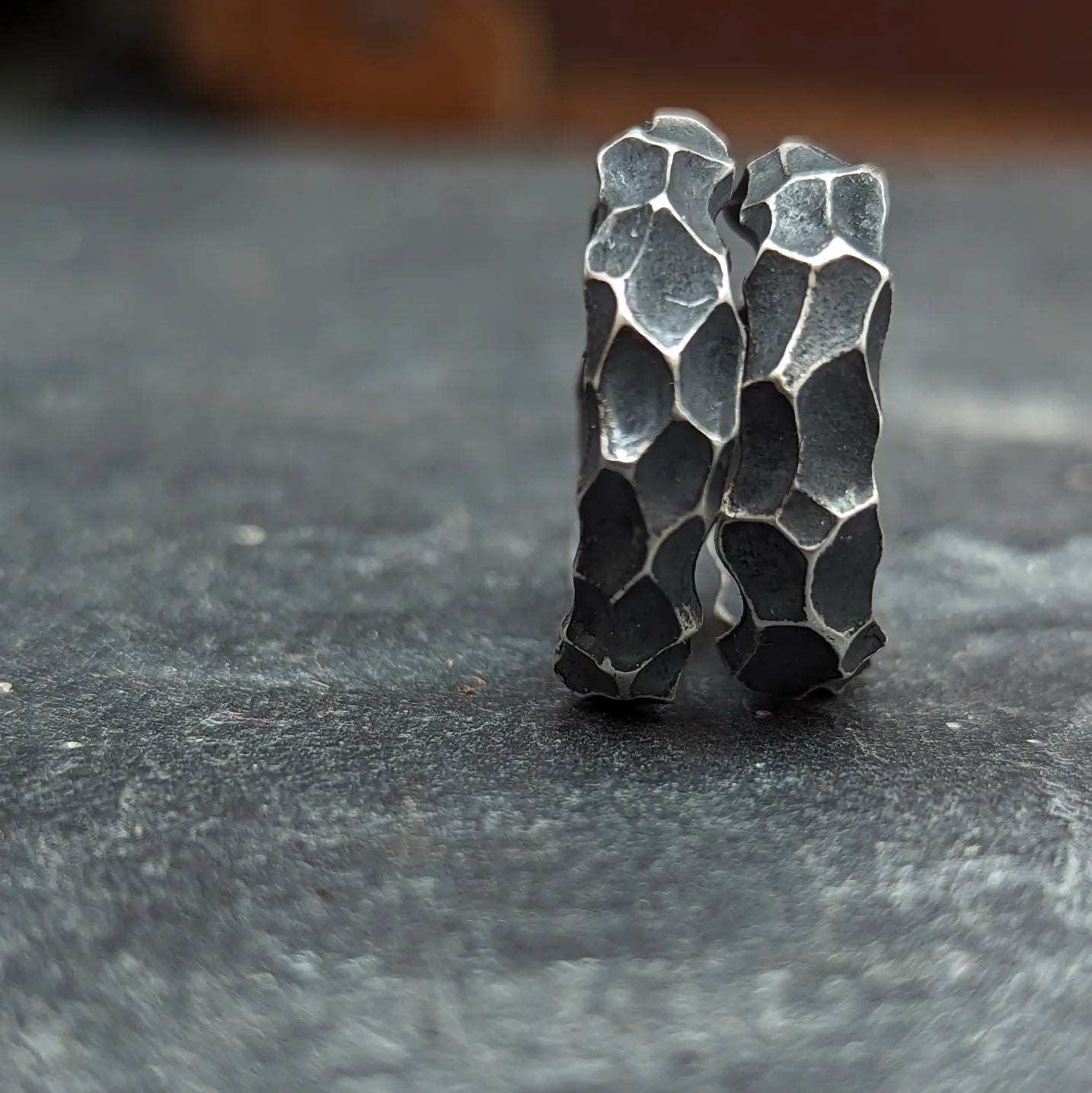 Hewn ring.-Beca Beeby