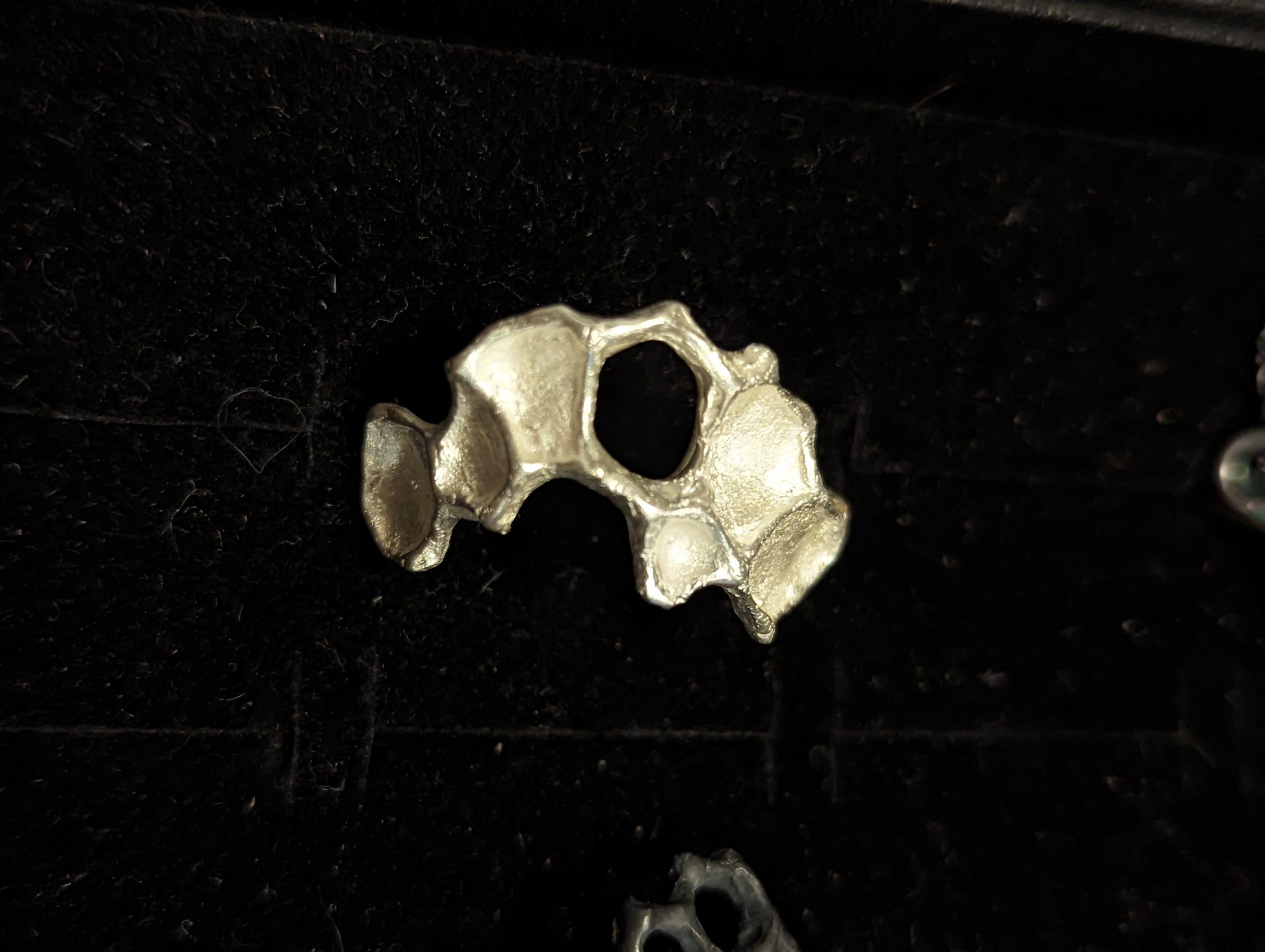 Pomegranate ring with turquiose or black patina.-Beca Beeby