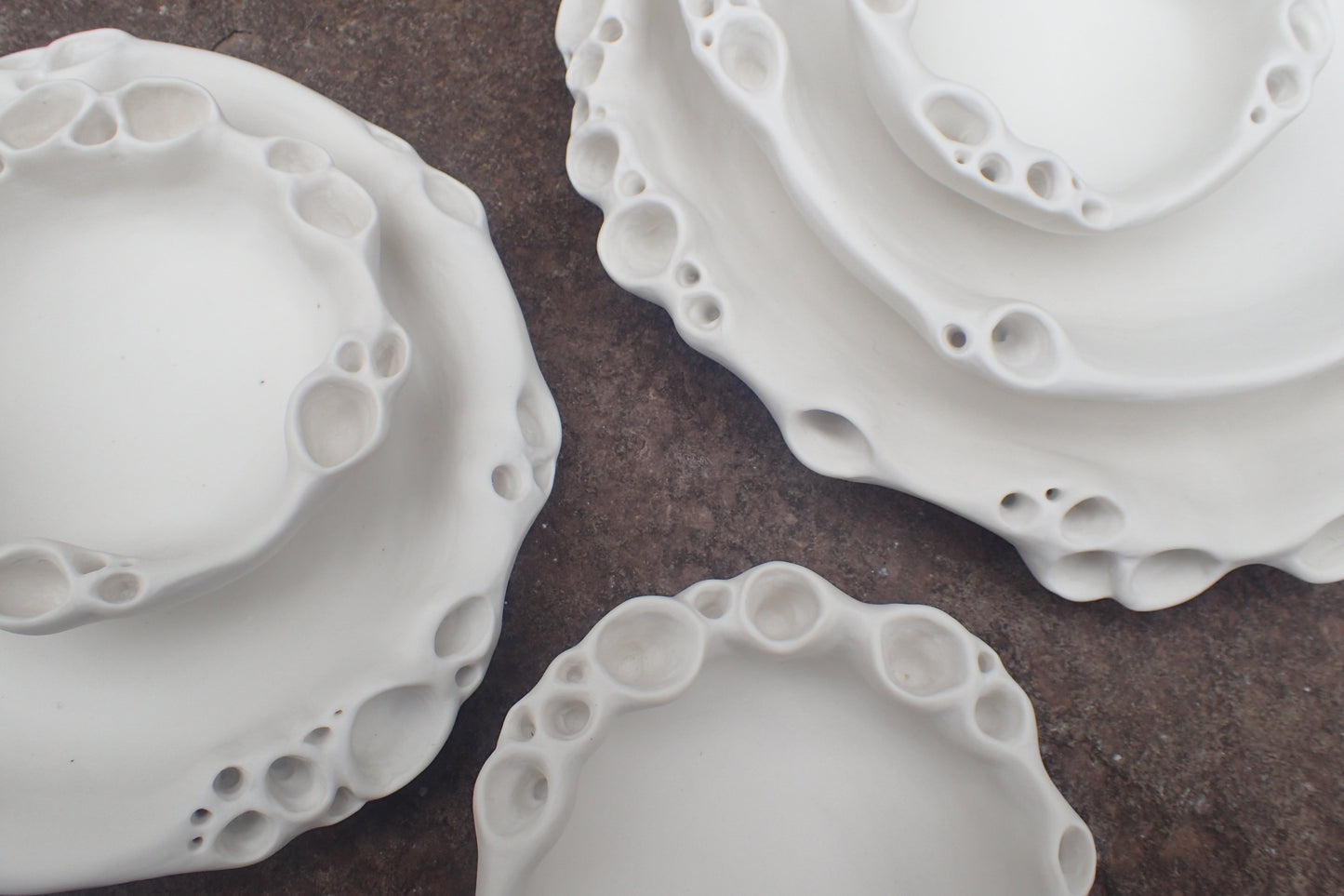 Porcelain Morphogenetic Bowl. Large-Ceramics-Beca Beeby