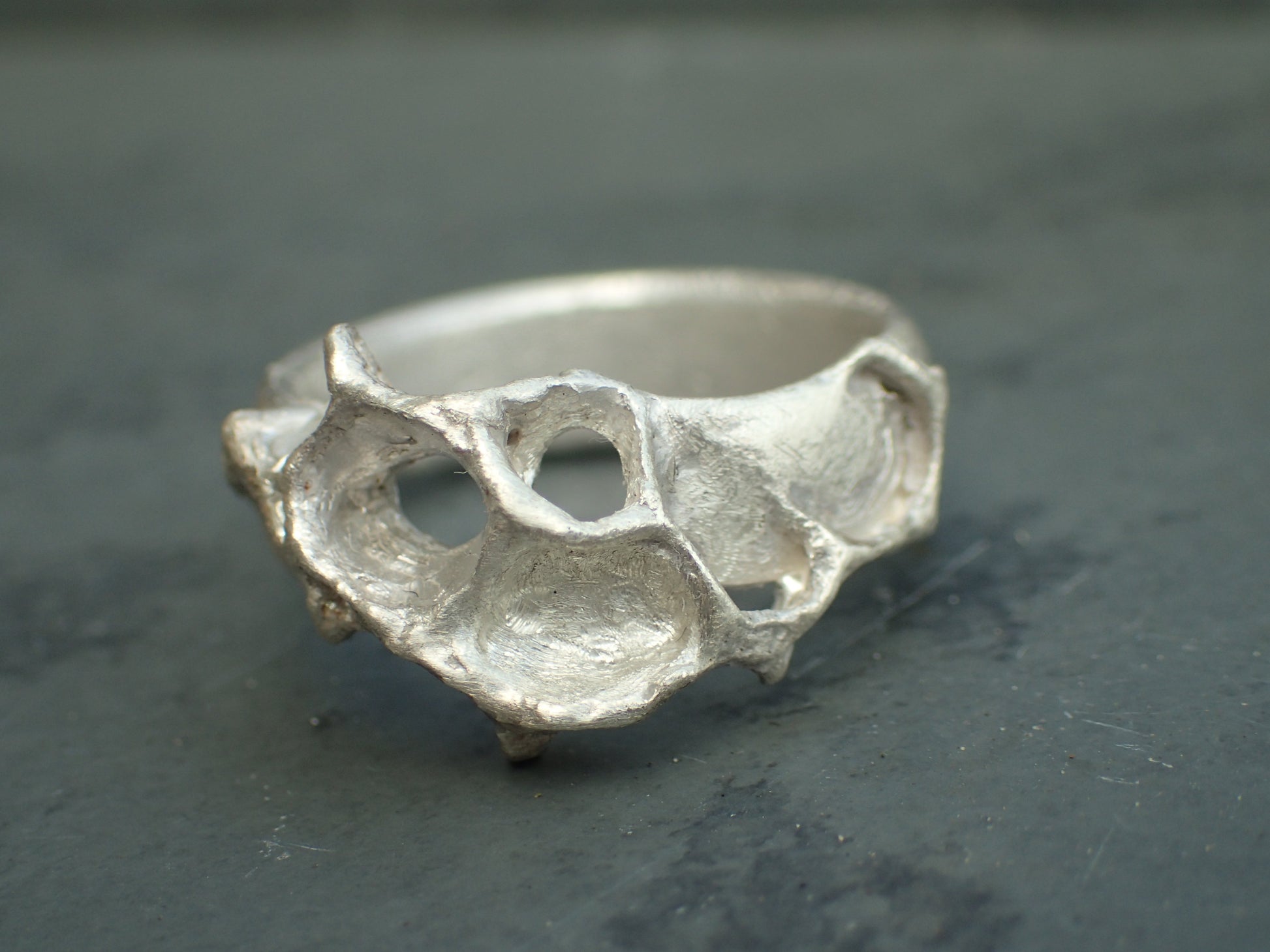 Wild Honeycomb Ring.-Jewellery-Beca Beeby