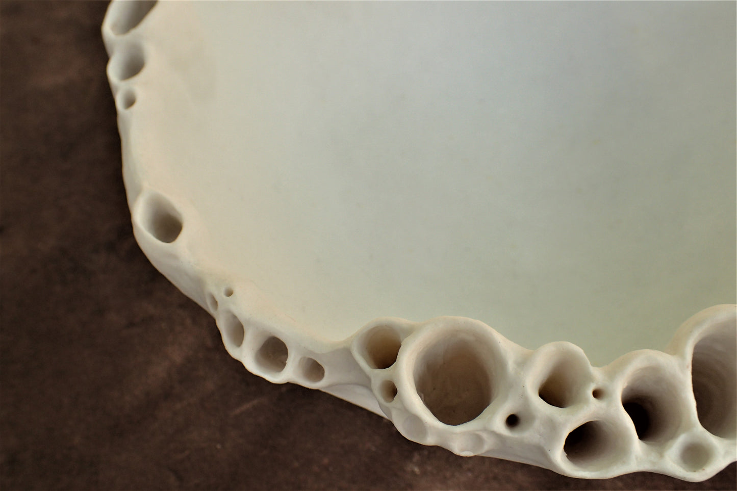 Porcelain Morphogenetic Bowl. Large-Ceramics-Beca Beeby
