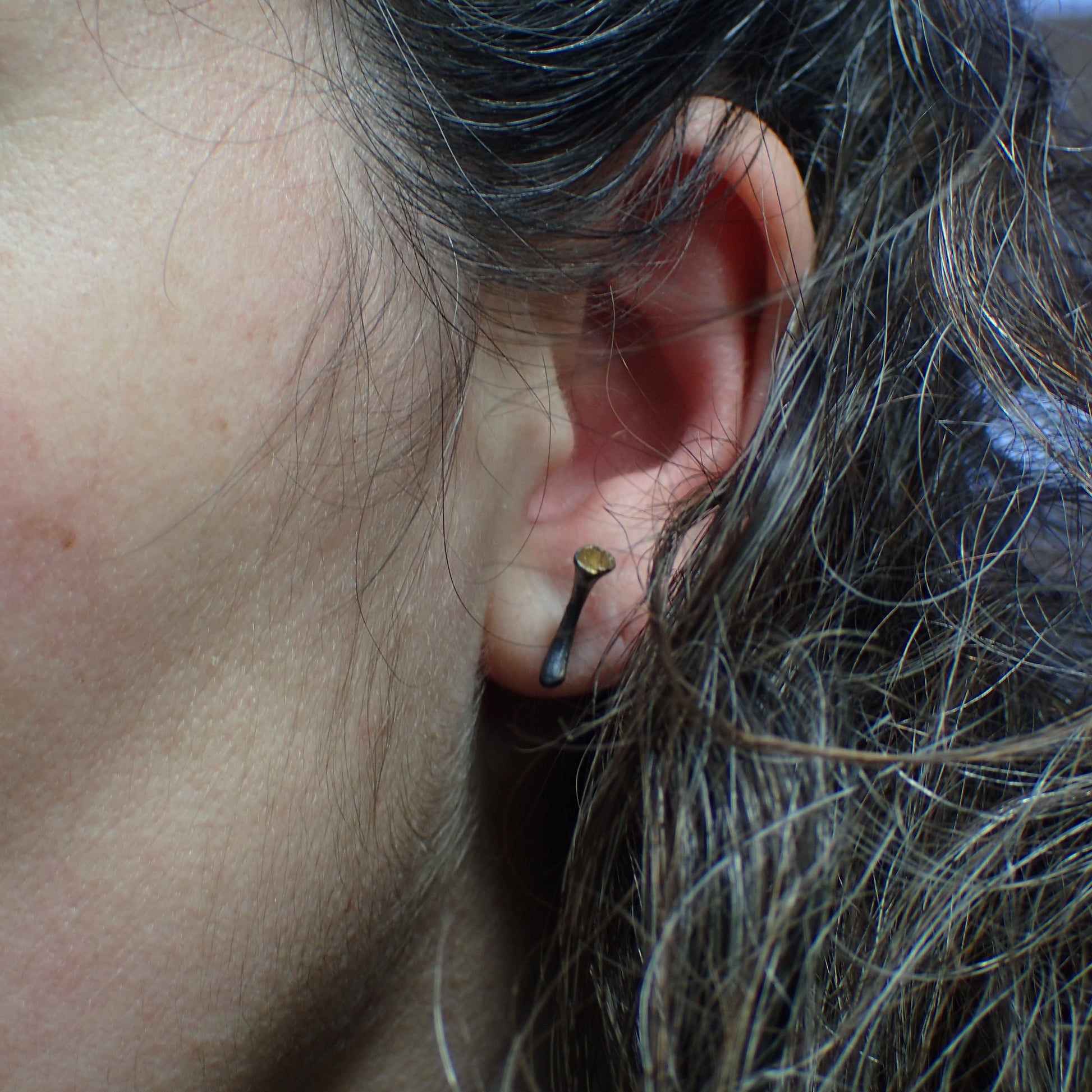 Pixie Cup Lichen Stud Earrings-Beca Beeby