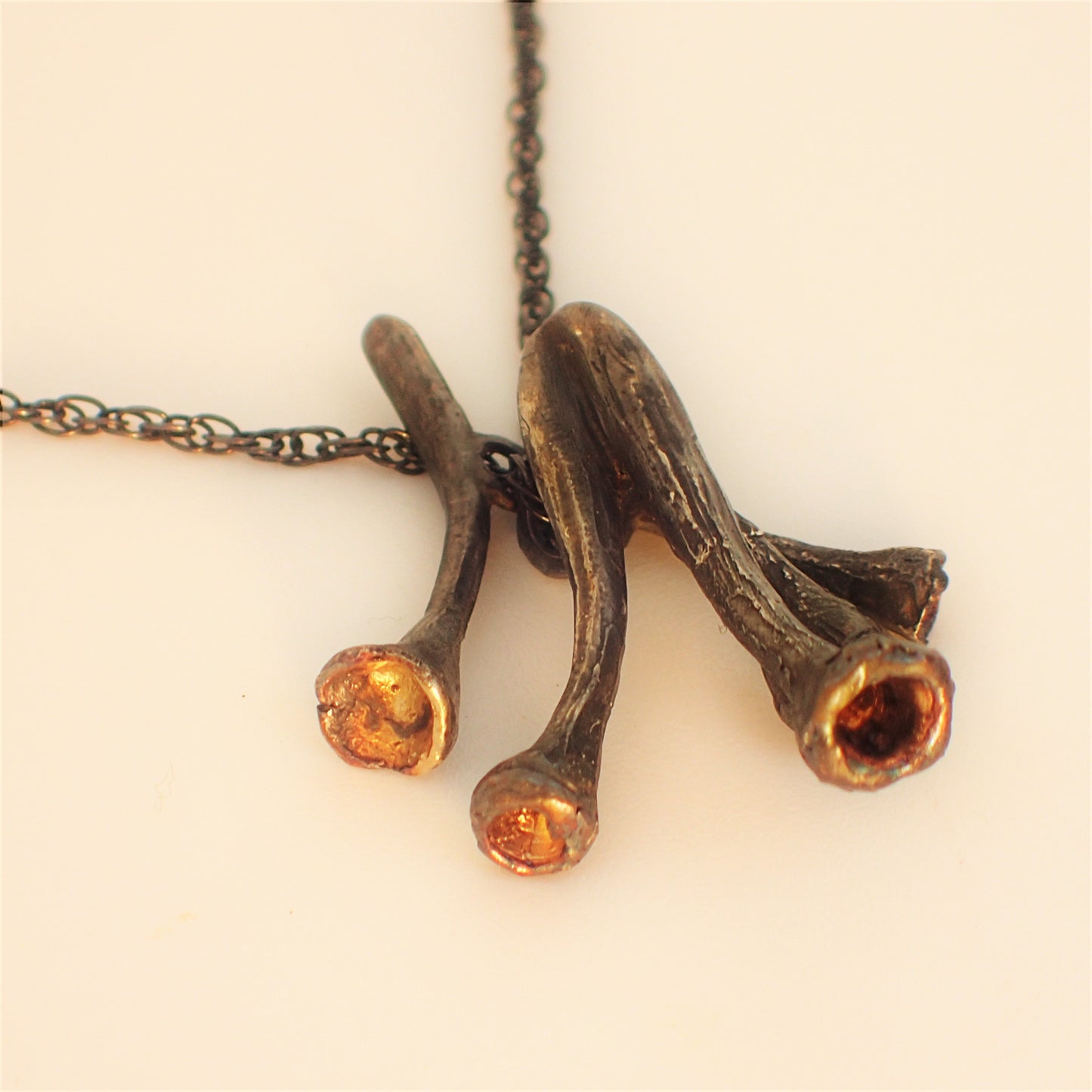 Pixie Cup Lichen necklace-Beca Beeby