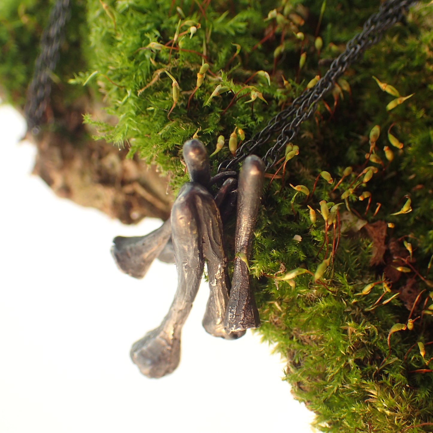 Pixie Cup Lichen necklace-Beca Beeby