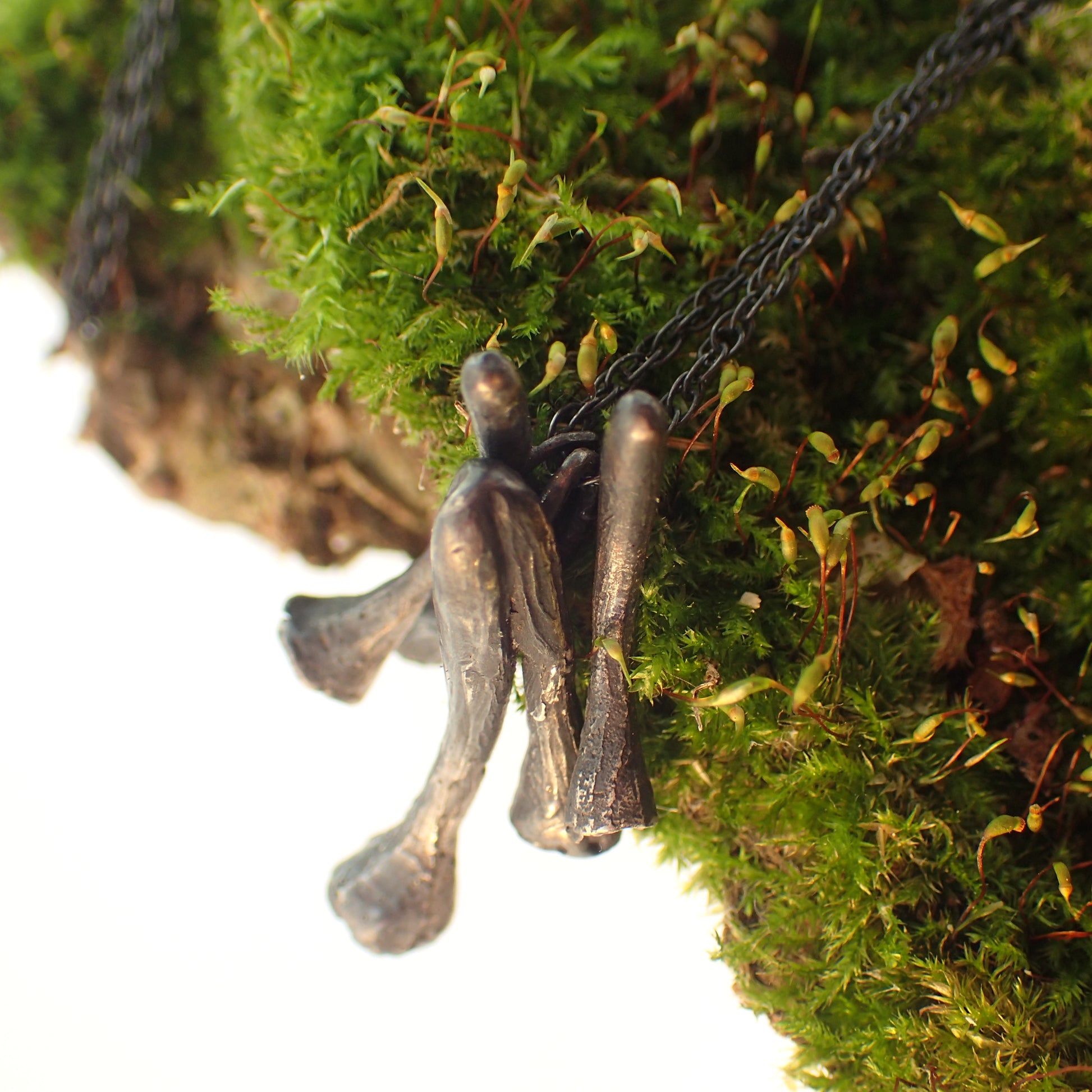 Pixie Cup Lichen necklace-Beca Beeby