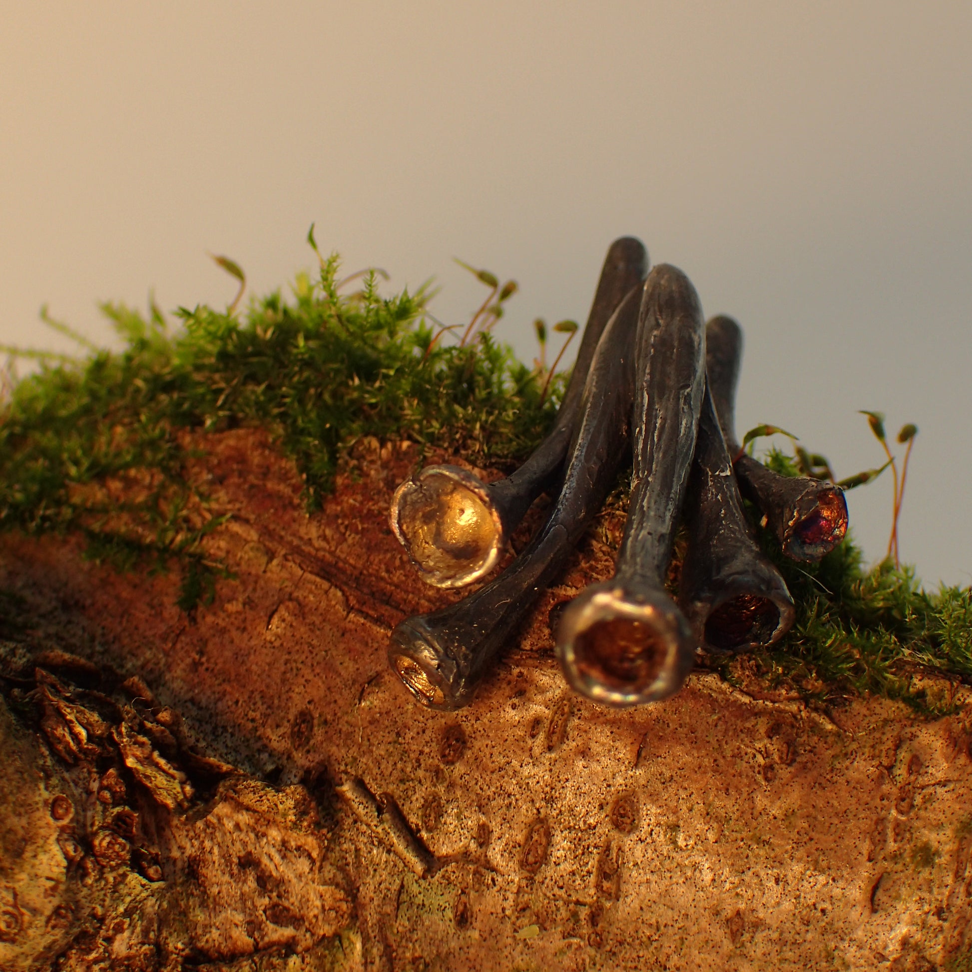 Pixie Cup Lichen necklace-Beca Beeby