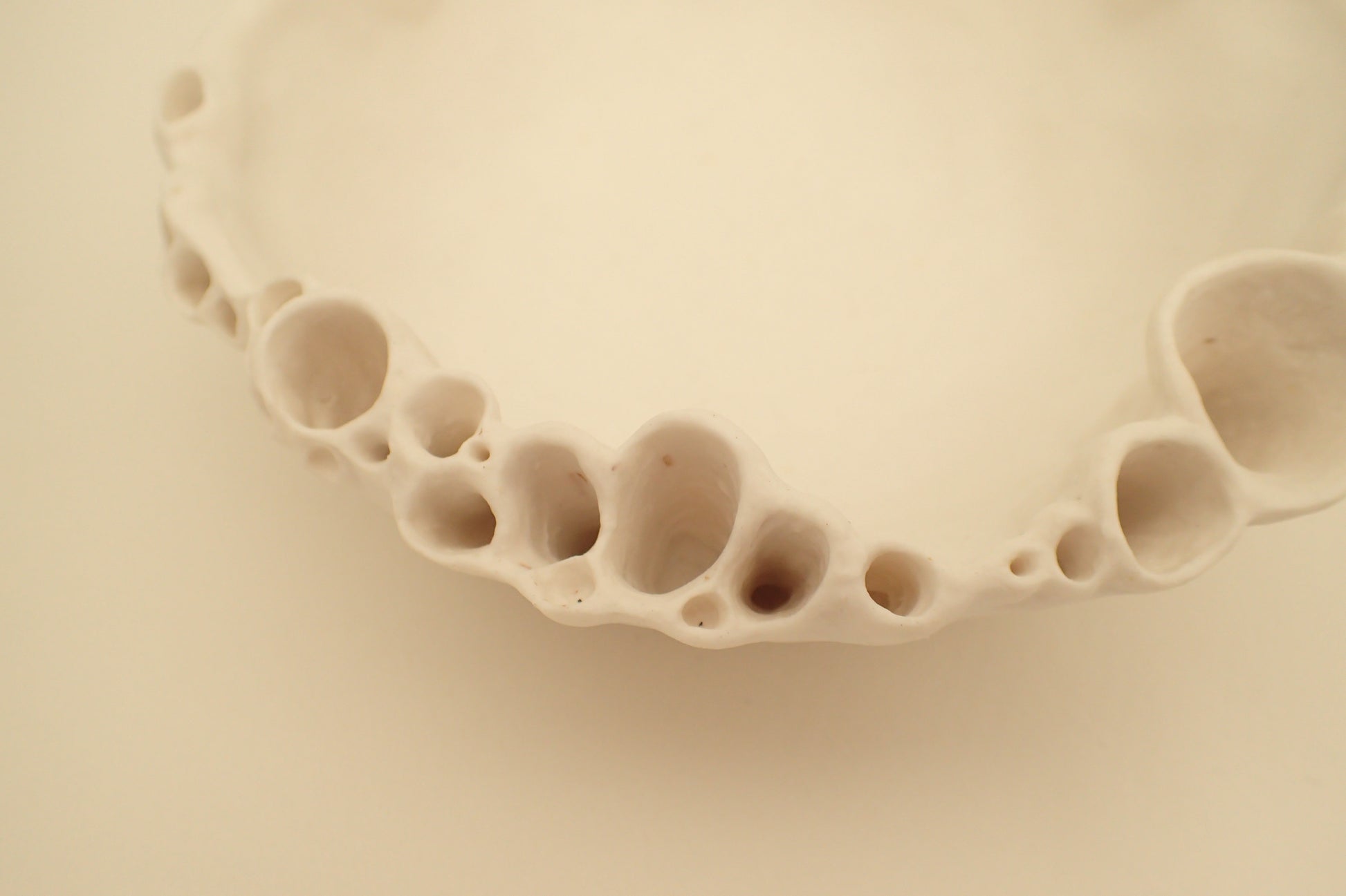 Porcelain Morphogenetic Bowl. Large-Ceramics-Beca Beeby